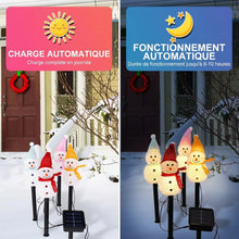 Outdoor Christmas Decorations 2025-Christmas Light Stakes for Yard-Snowman Solar Lights-Snowman Christmas Ornaments for Yard Garden Lawn Landscape Patio Walkway Decor