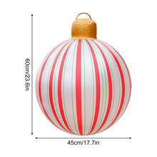 1PC Inflatable Christmas Balls Large PVC Christmas Hanging Ornaments Oversized Christmas Tree Balls Blow up Christmas Balls