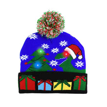 LED Christmas Hat Sweater Knitted Beanie Christmas Light up Knitted Hat Christmas Gift for Kids Xmas 2026 New Year Decorations
