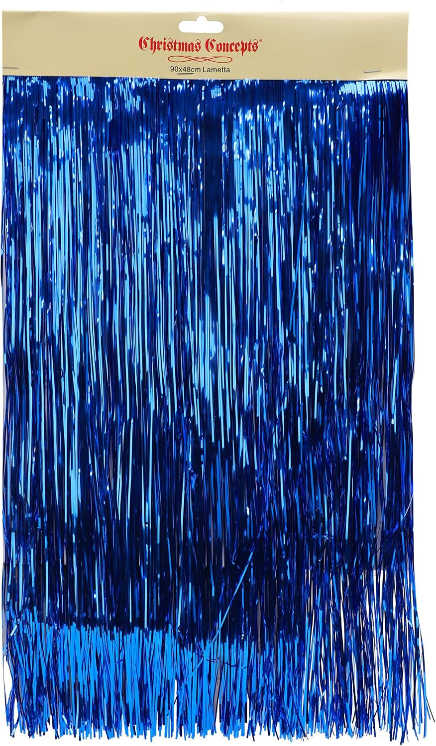 Lamelles scintillantes pour sapin de Noël – Bleu royal — couverture