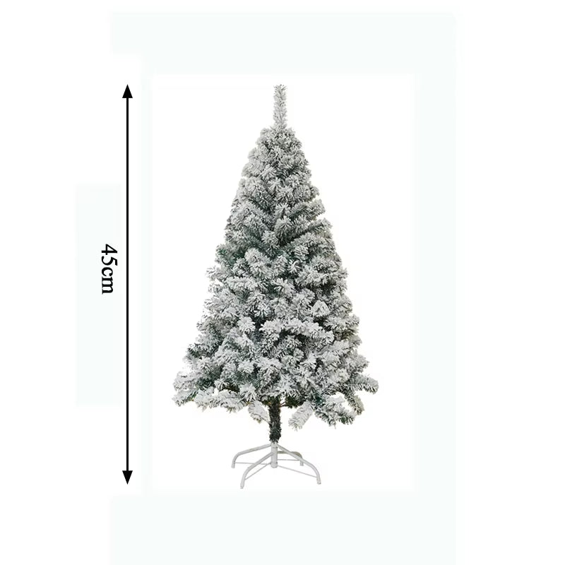 Sapin de Noël artificiel enneigé en PVC — couverture