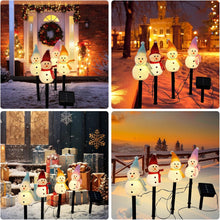 Outdoor Christmas Decorations 2025-Christmas Light Stakes for Yard-Snowman Solar Lights-Snowman Christmas Ornaments for Yard Garden Lawn Landscape Patio Walkway Decor