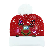 LED Christmas Hat Sweater Knitted Beanie Christmas Light up Knitted Hat Christmas Gift for Kids Xmas 2026 New Year Decorations
