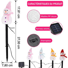 Outdoor Christmas Decorations 2025-Christmas Light Stakes for Yard-Snowman Solar Lights-Snowman Christmas Ornaments for Yard Garden Lawn Landscape Patio Walkway Decor