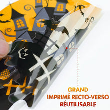 Halloween Window Clings Decor for Halloween Decorations, 6 Sheets Double Side Crows Bats Spiders Ghost Window Stickers Removable Glass Decals for Party Decorations Indoortions