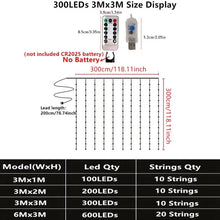 Holiday Decor Party Birthday Decoration LED 8 Mode Christmas Light USB Curtain String Light Garland Wedding Fairy Light Navidad