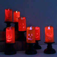 Halloween Pumpkin Lights Halloween LED Candle Light Halloween Decoration Pum-Pkin Lantern Pumpkin Decorations