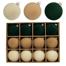 Christmas Ball Flocking Ball Velvet Christmas Ball Christmas Window Decorations Christmas Tree Pendant Flocking Christmas Ball