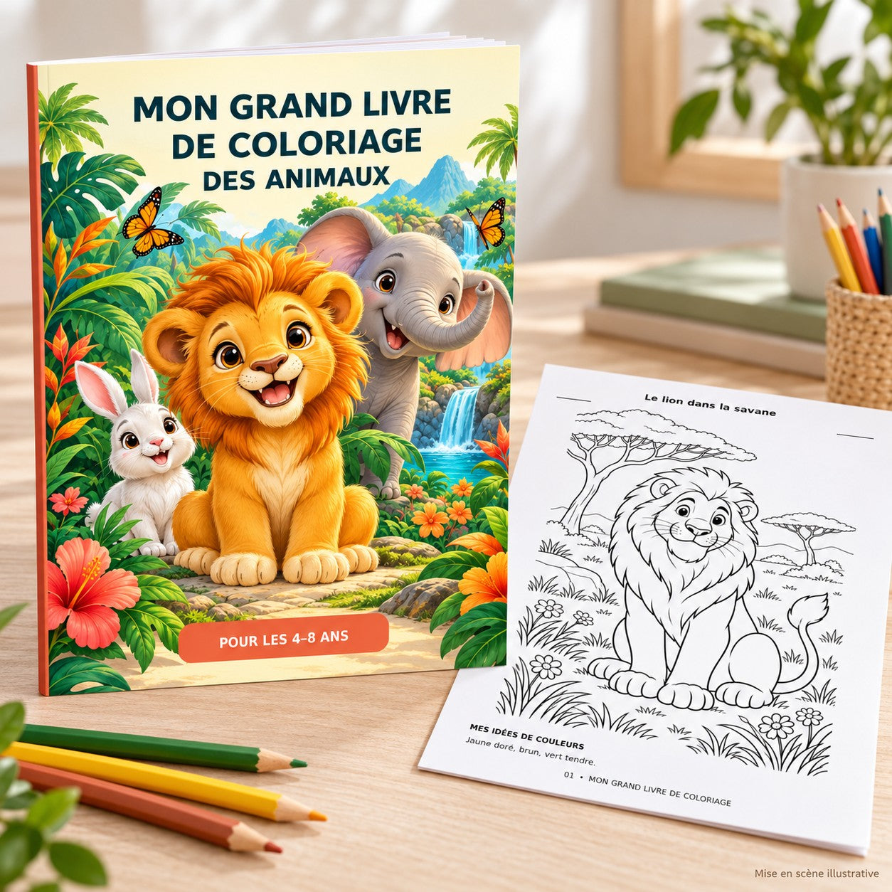 Mon grand livre de coloriage des animaux