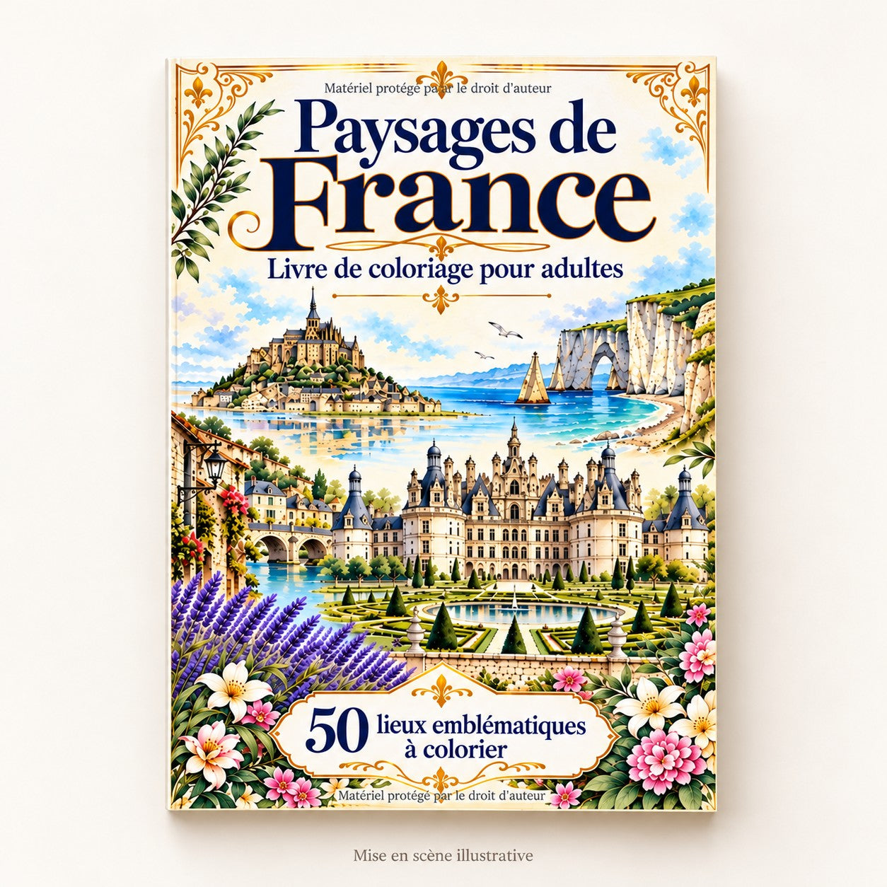 Paysages de France à colorier